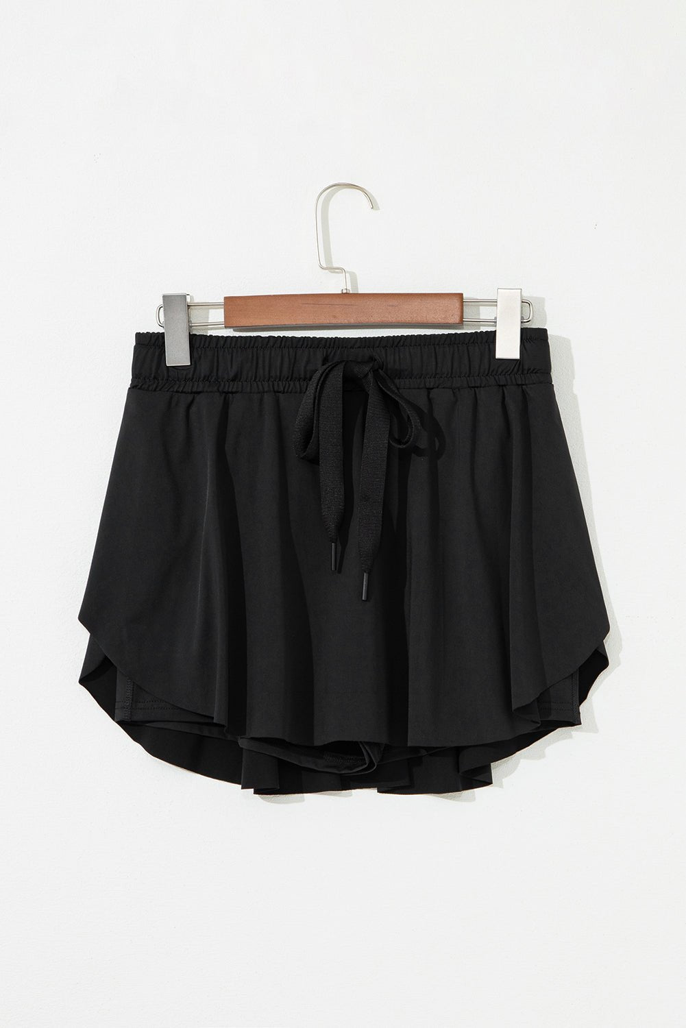Black Drawstring High Waist Lined Tennis Skorts - Chaelisa's New Jammies