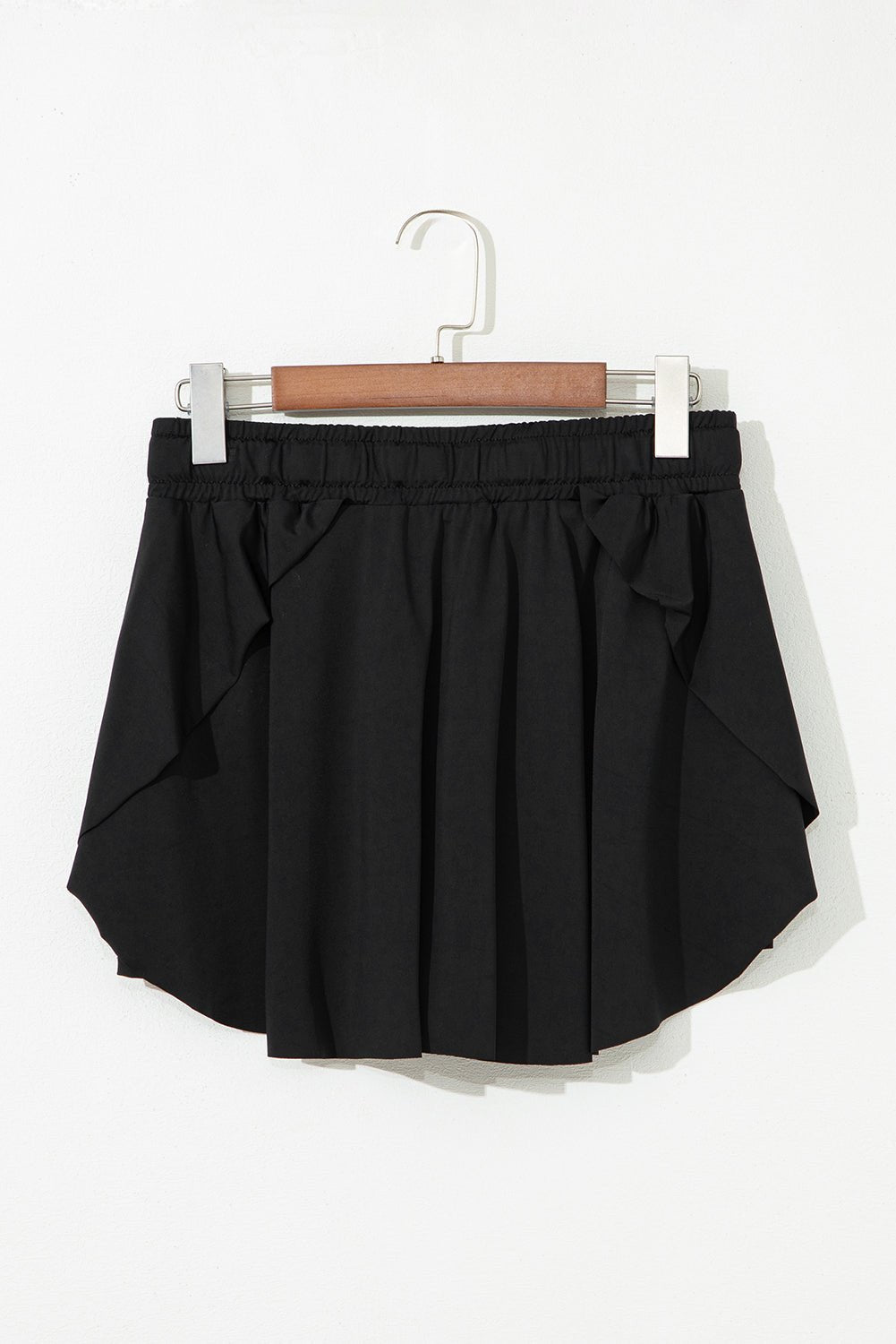 Black Drawstring High Waist Lined Tennis Skorts - Chaelisa's New Jammies