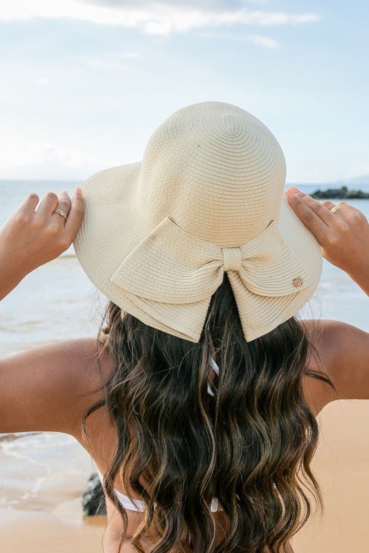 Bow Back Straw Bucket Hat - Chaelisa's New Jammies