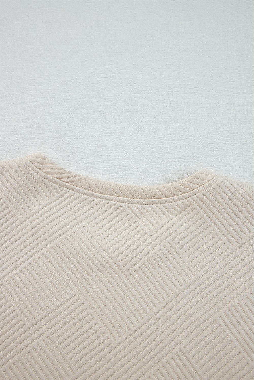 Apricot Solid Color Textured Long Sleeve Shift Dress-Chaelisa's New Jammies
