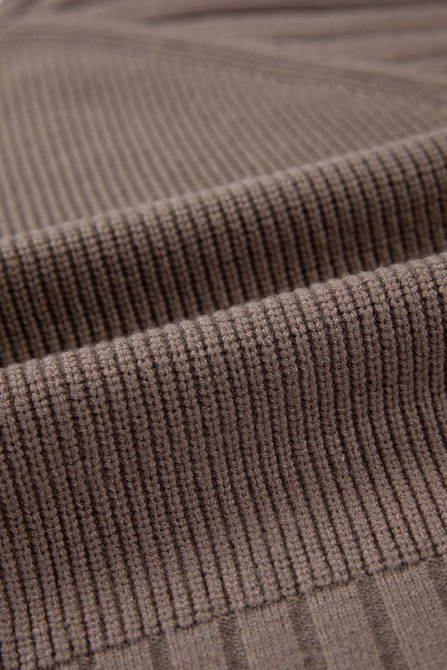 Goat Mixed Texture Knit Button V Neck Sweater Cardigan