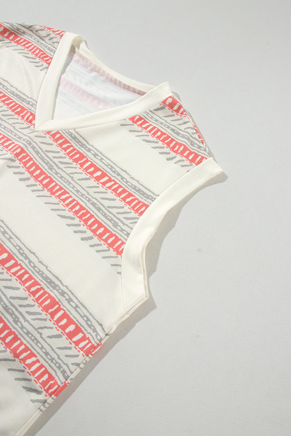Beige Western Striped Print Casual Tank 2pcs Outfit-Chaelisa's New Jammies