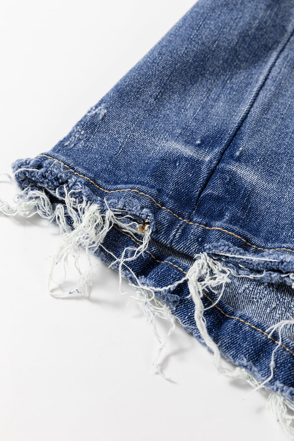 Ashleigh Blue Distressed Raw Hem Straight Leg High Waist Jeans-Chaelisa's New Jammies