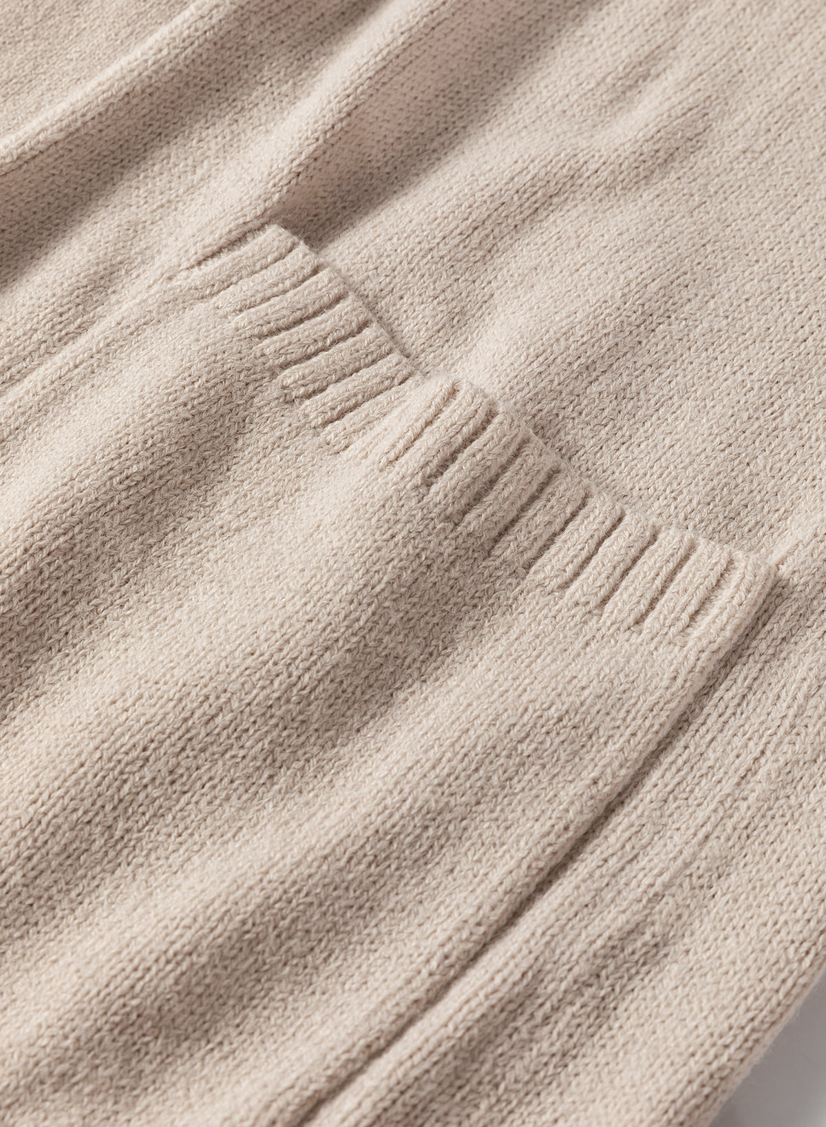 Beige Side Pockets Open Front Long Knitted Cardigan-Chaelisa's New Jammies