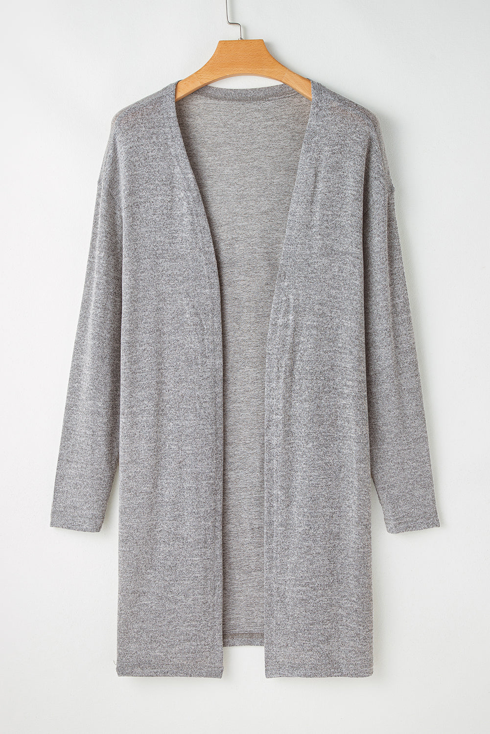 High Rise Solid Color Open Front Lightweight Cardigan-Chaelisa's New Jammies