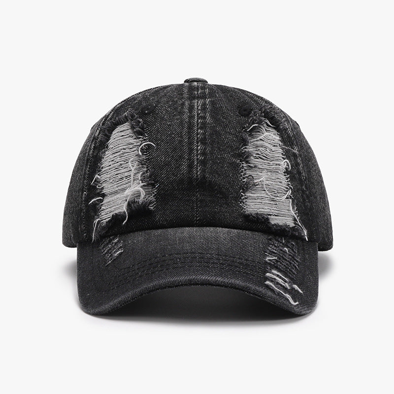 Distressed Cotton Baseball Cap-Chaelisa's New Jammies