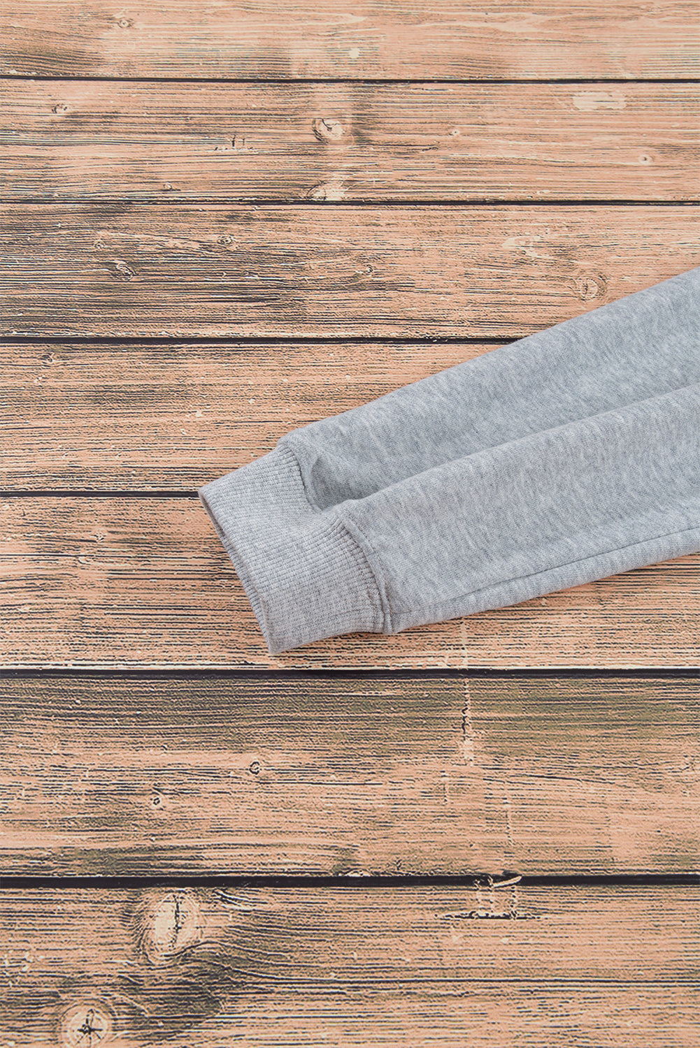 Light Grey Plain Drop Shoulder Crewneck Pullover Sweatshirt-Chaelisa's New Jammies