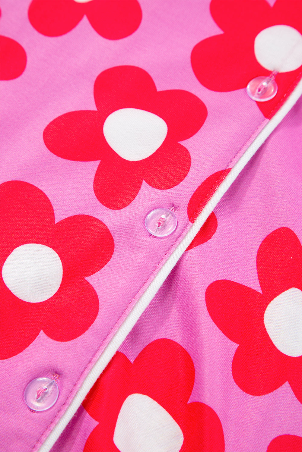 Flower Print Short Sleeve Shirt Pajamas Set-Chaelisa's New Jammies