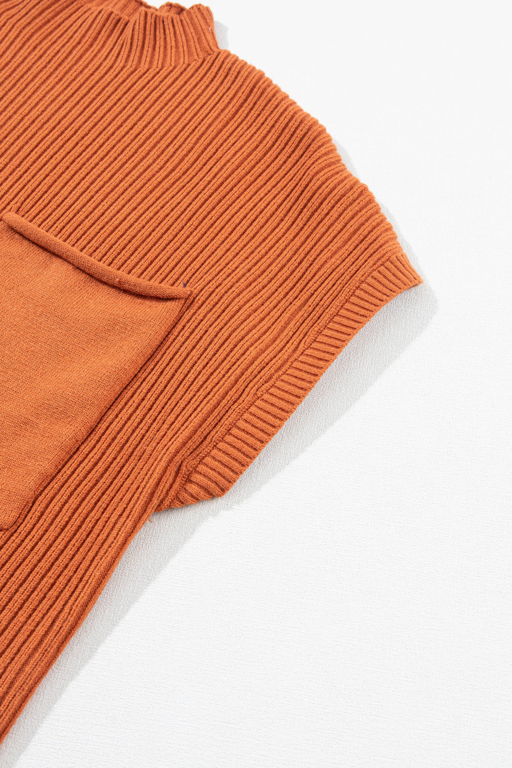 Black Patch Pocket Ribbed Knit Short Sleeve Sweater-Chaelisa's New Jammies