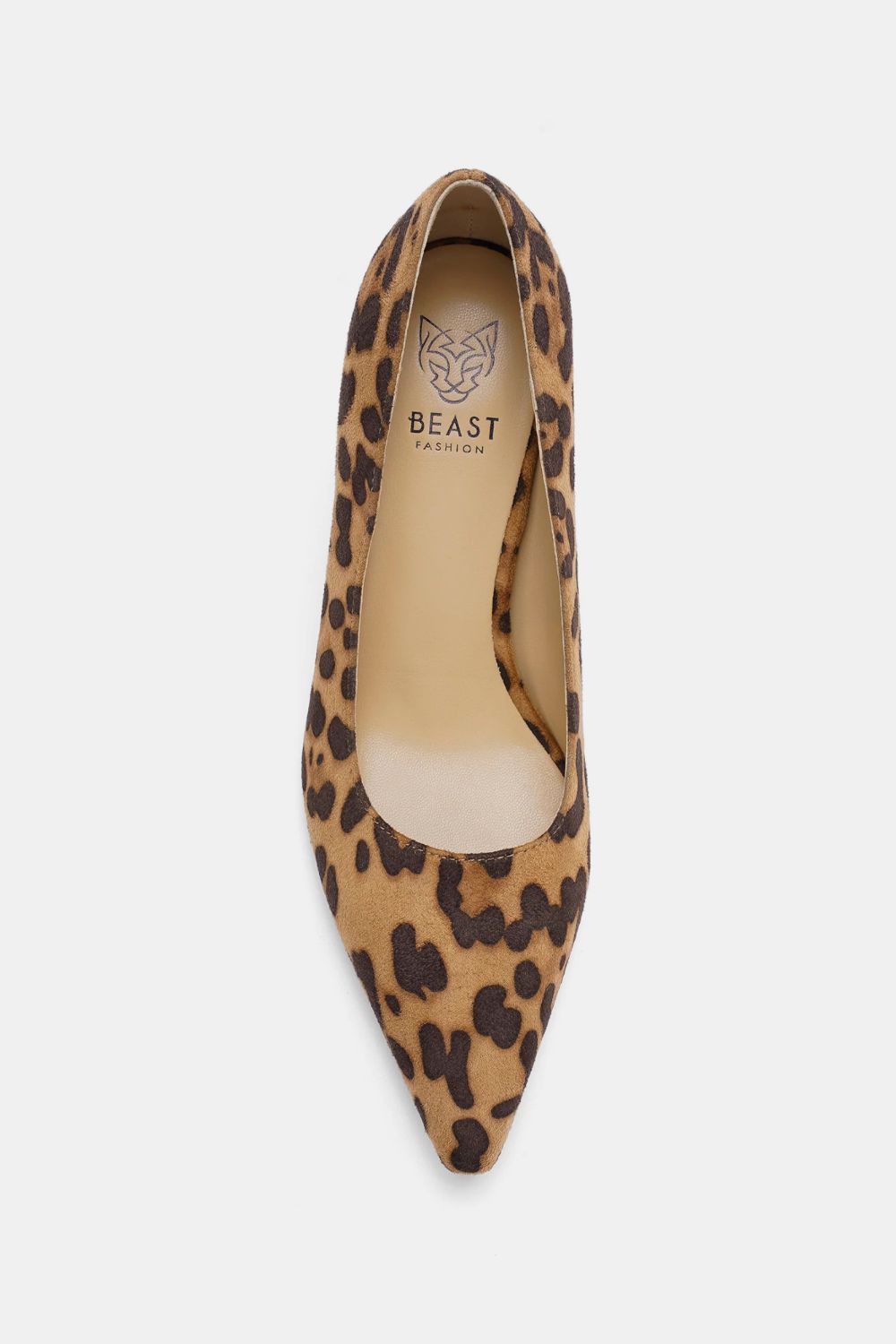 Beast Fashion Faux Suede Leopard Point Toe Pumps-Chaelisa's New Jammies
