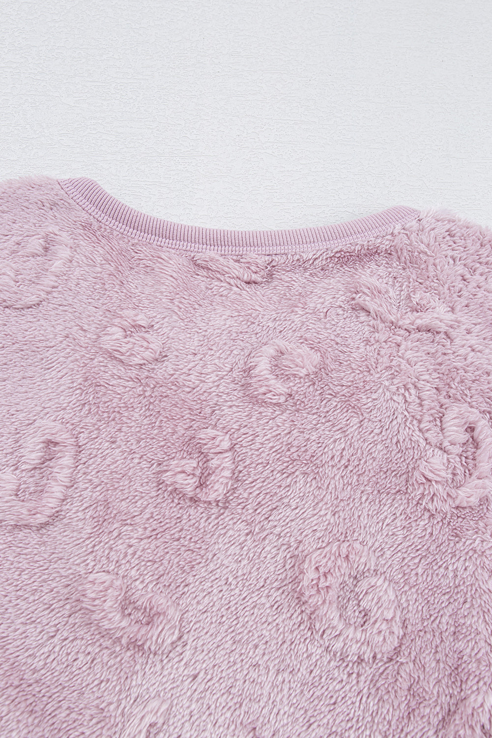 Lavendula Textured Leopard Fleece Loose Two Piece Lounge Set-Chaelisa's New Jammies