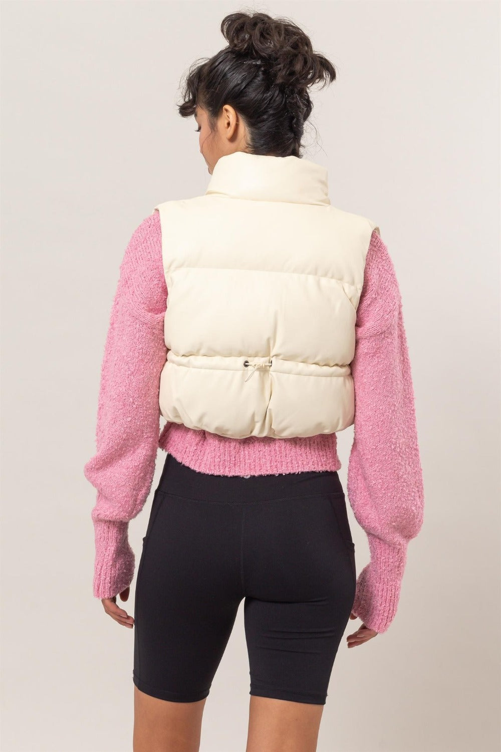 HYFVE Pocketed Solid Vest Coat-Chaelisa's New Jammies