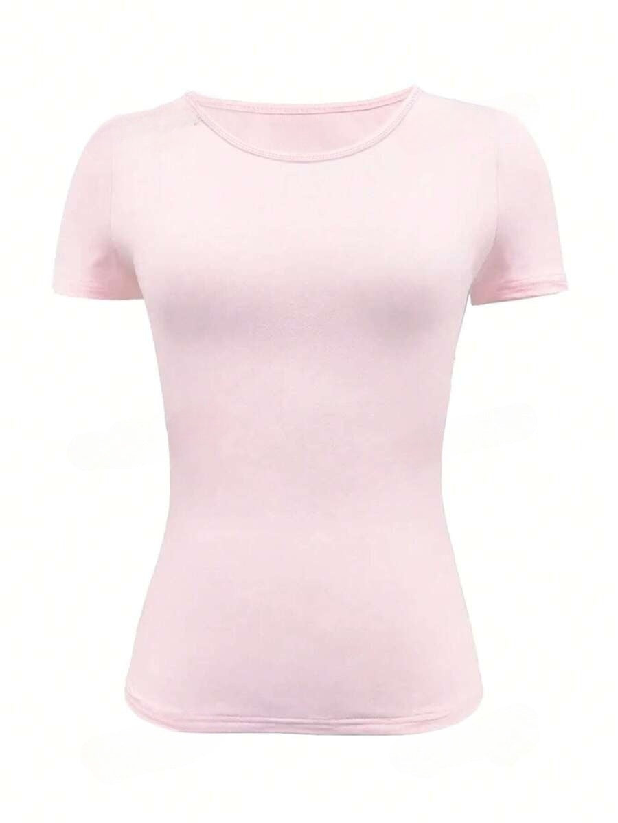 Round Neck Short Sleeve T-Shirt-Chaelisa's New Jammies