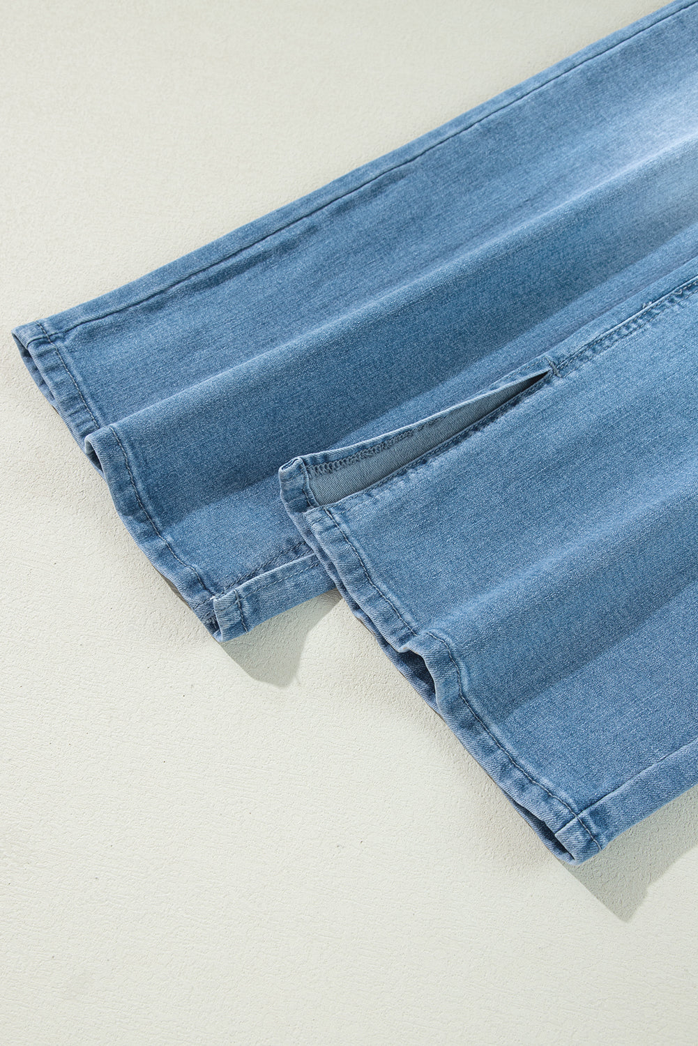 Myosotis High Rise Shift Slit Leg Straight Jeans-Chaelisa's New Jammies