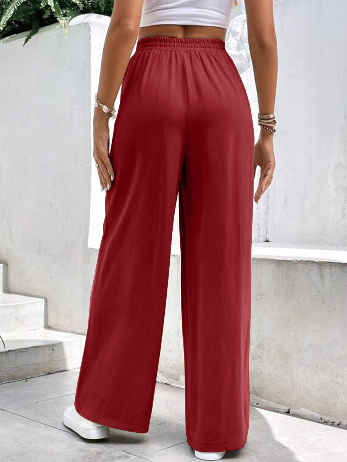High Waist Wide Leg Pants with Pockets-Chaelisa's New Jammies