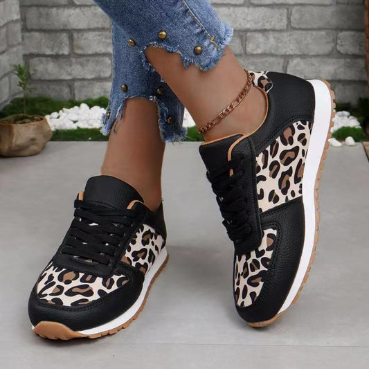 Tied Printed PU Leather Athletic-Chaelisa's New Jammies