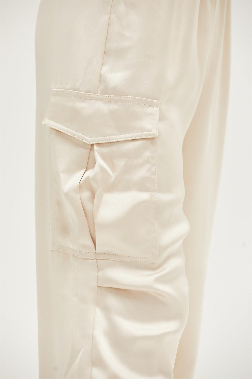 HYFVE Approach Satin Drawstring Hem Cargo Pants-Chaelisa's New Jammies