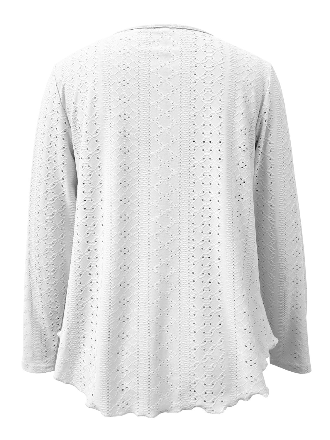 Eyelet Long Sleeve Blouse-Chaelisa's New Jammies