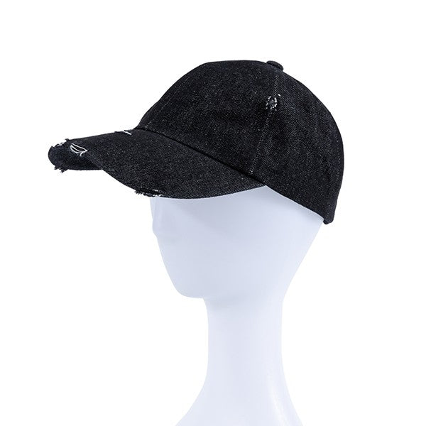 DAILY DENIM DISTRESSED CAP - Chaelisa's New Jammies