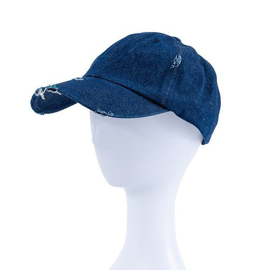 DAILY DENIM DISTRESSED CAP - Chaelisa's New Jammies