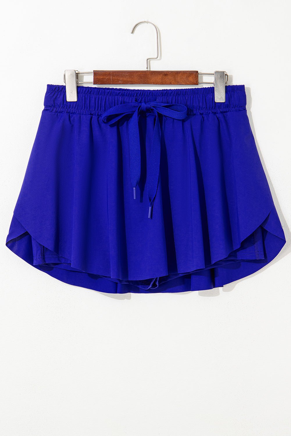 Dark Blue Drawstring High Waist Lined Tennis Skorts - Chaelisa's New Jammies