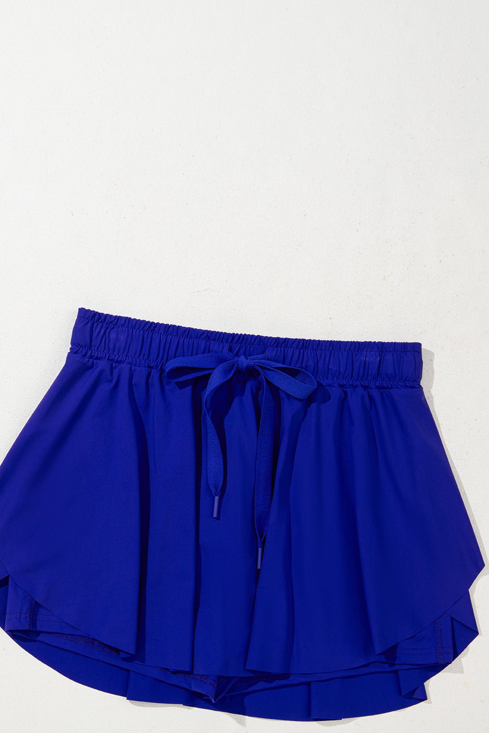 Dark Blue Drawstring High Waist Lined Tennis Skorts - Chaelisa's New Jammies