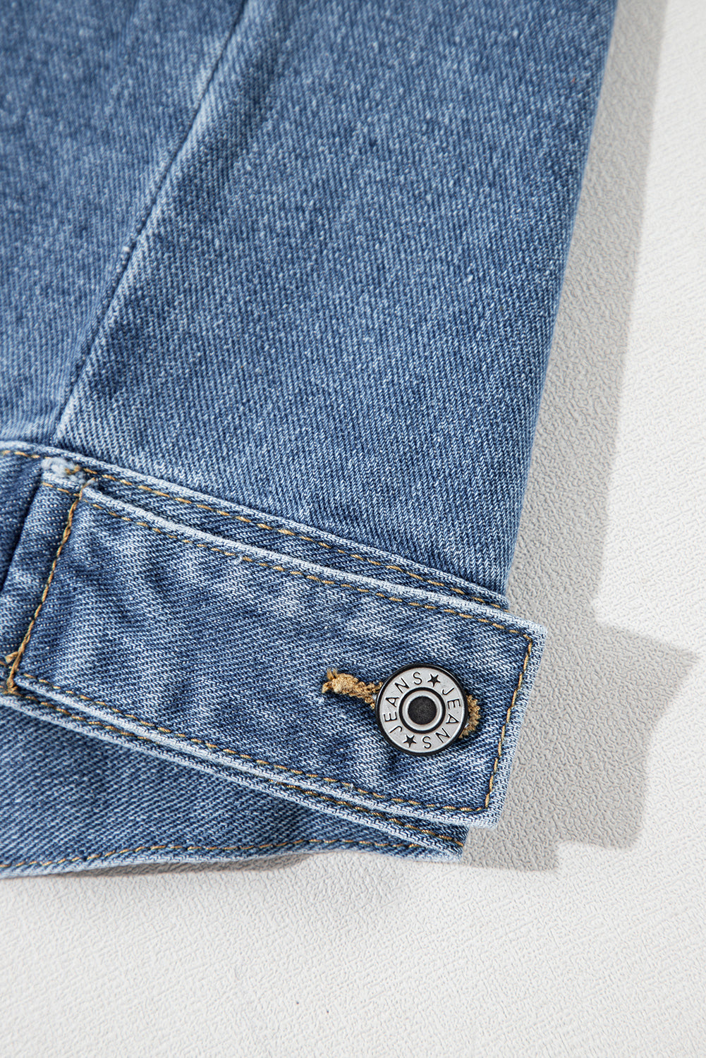 Light Blue Washed Oversize Pocketed Denim Jacket-Chaelisa's New Jammies