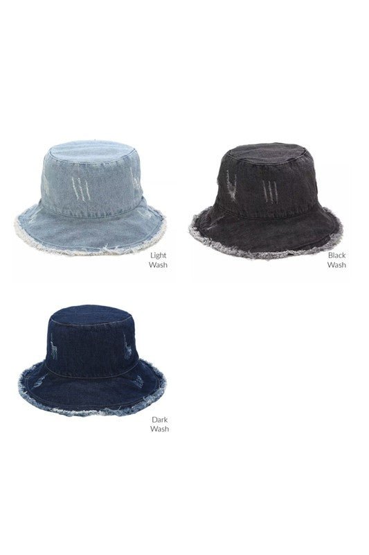 Denim Bucket Hat - Chaelisa's New Jammies