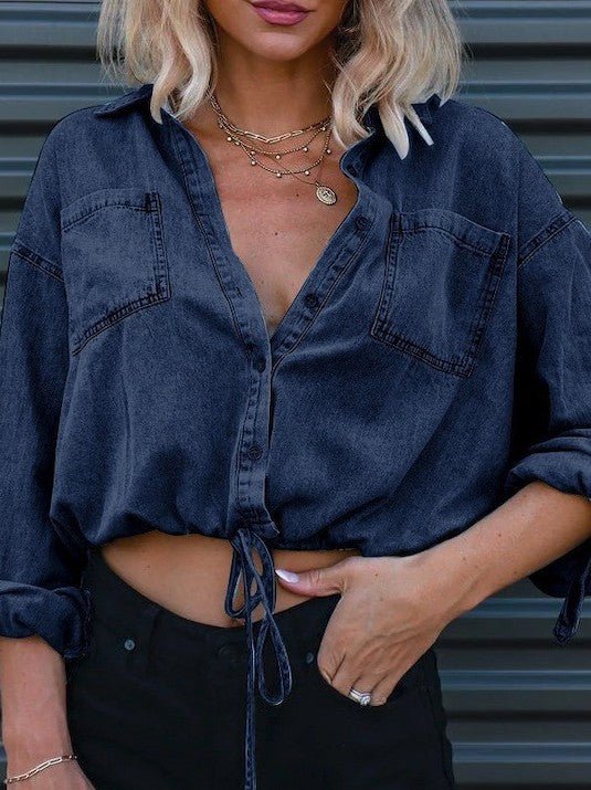 Denim cropped top - Chaelisa's New Jammies