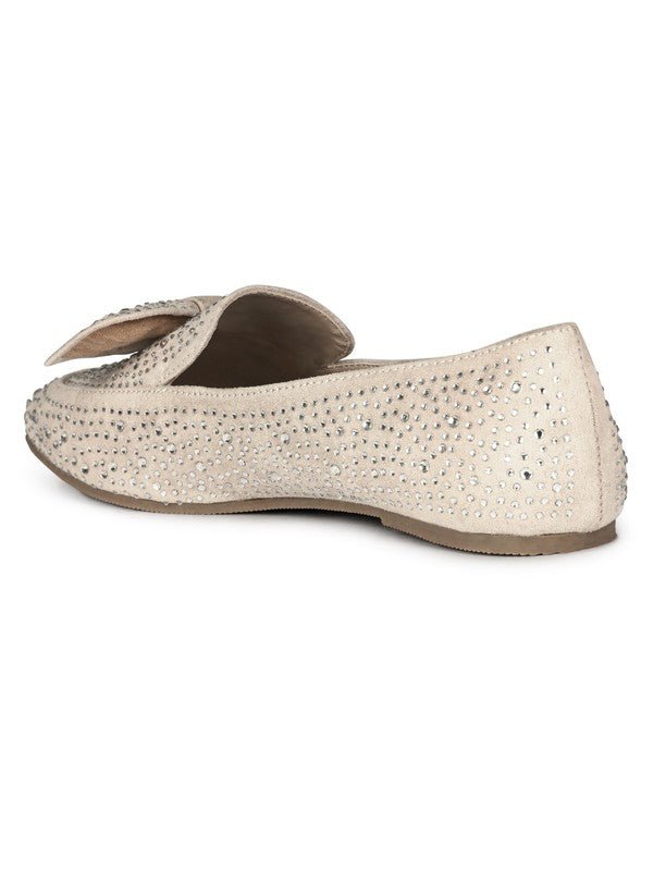 DEWDROPS EMBELLISHED CASUAL BOW LOAFERS - Chaelisa's New Jammies