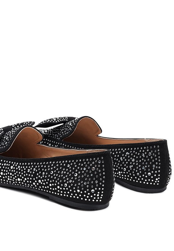 DEWDROPS EMBELLISHED CASUAL BOW LOAFERS - Chaelisa's New Jammies