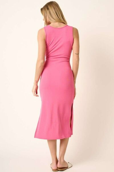 Mittoshop Side Slit Wide Strap Midi Tank Dress-Chaelisa's New Jammies