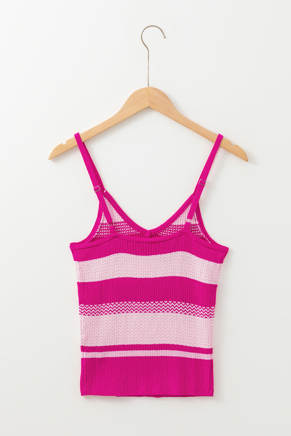 Red Stripe Spaghetti Strap V Neck Sweater Vest-Chaelisa's New Jammies