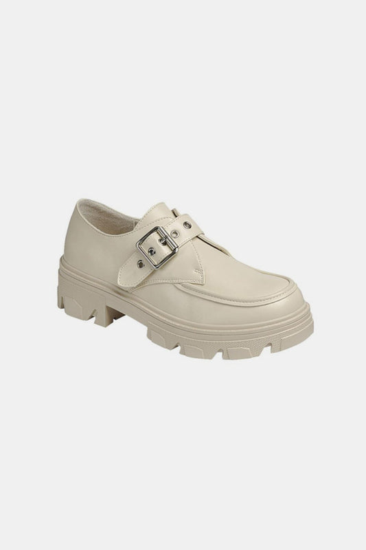 Forever Link Buckled Platform Lug Sole Loafers-Chaelisa's New Jammies