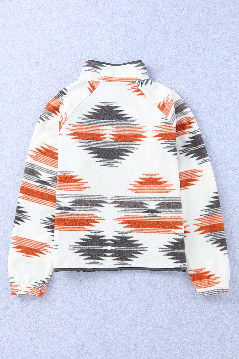 Gray Western Aztec Snap Buttoned Fleece Jacket-Chaelisa's New Jammies