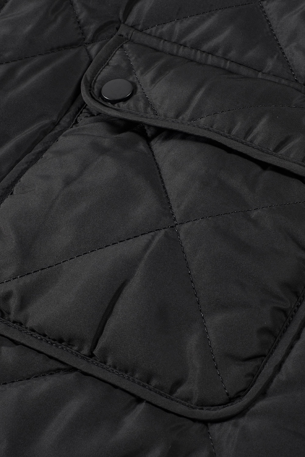 Black Fleece Lined Quilted Zip up Vest Coat-Chaelisa's New Jammies