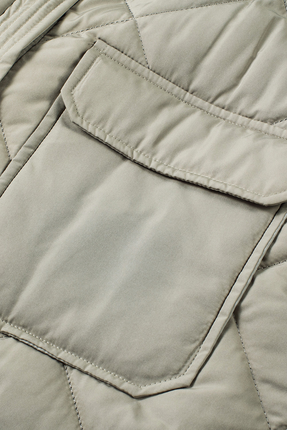 Grass Green Quilted Long Vest Jacket with Pockets-Chaelisa's New Jammies