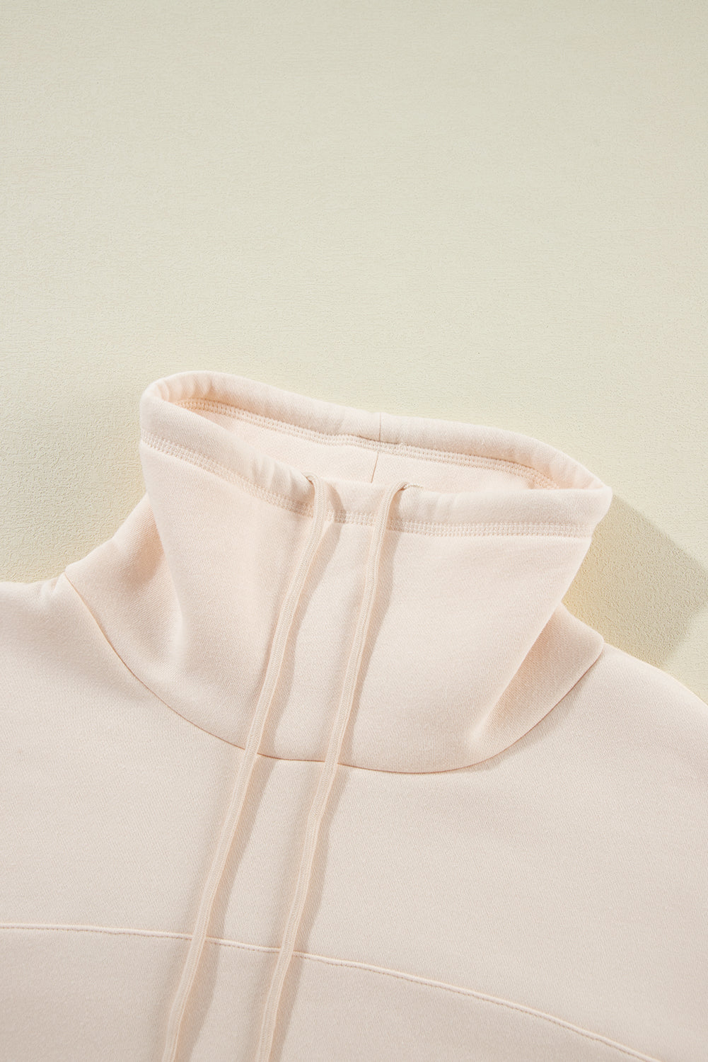 Apricot Drawstring Turtleneck Dolman Sleeve Sweatshirt-Chaelisa's New Jammies