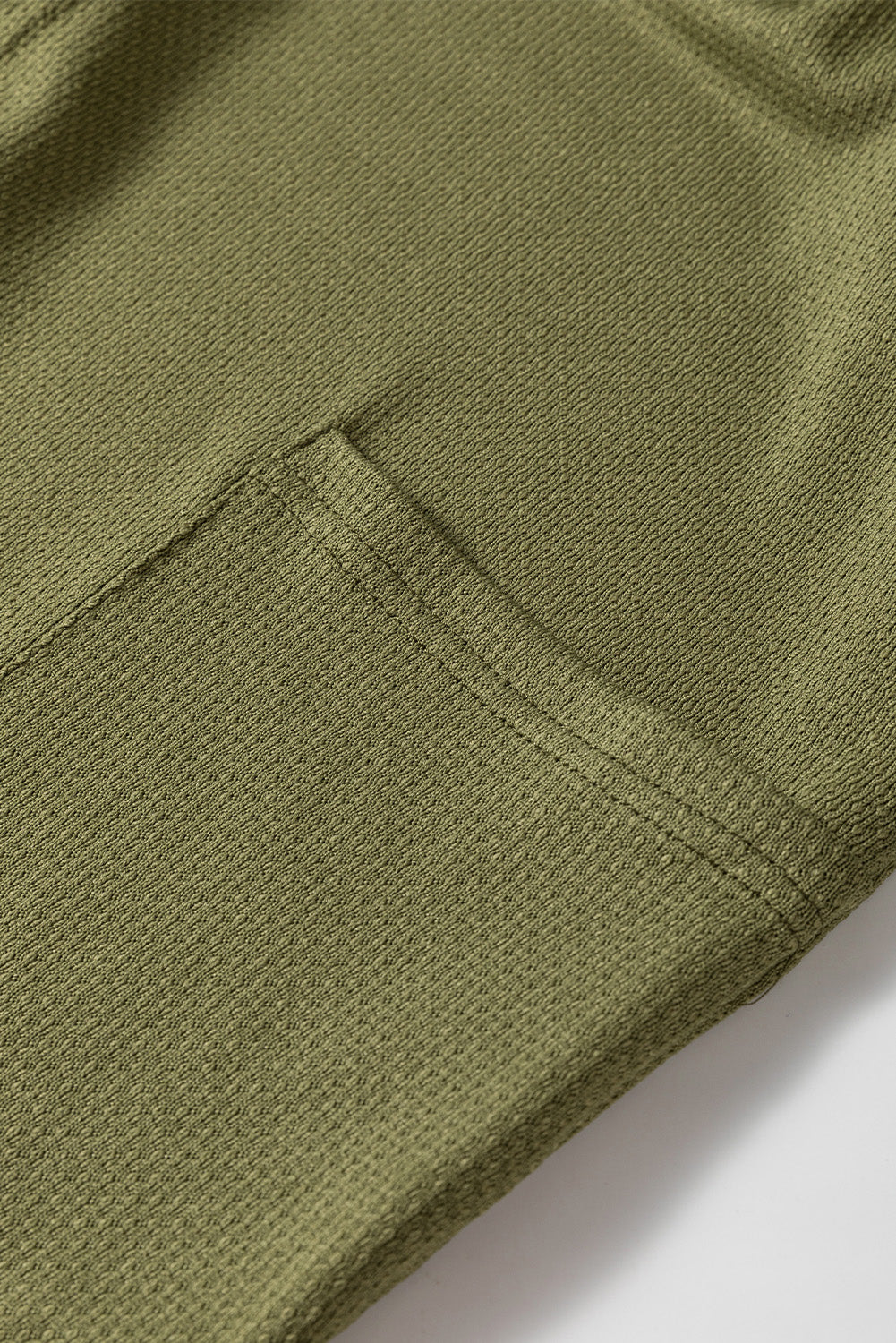 Guacamole Green Hooded Side Split Open Kimono with Pocket-Chaelisa's New Jammies