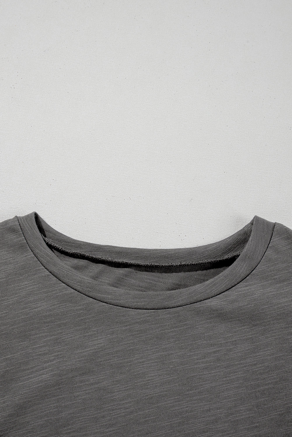 Dark Grey Layered Ruffle Short Sleeve Round Neck Top-Chaelisa's New Jammies