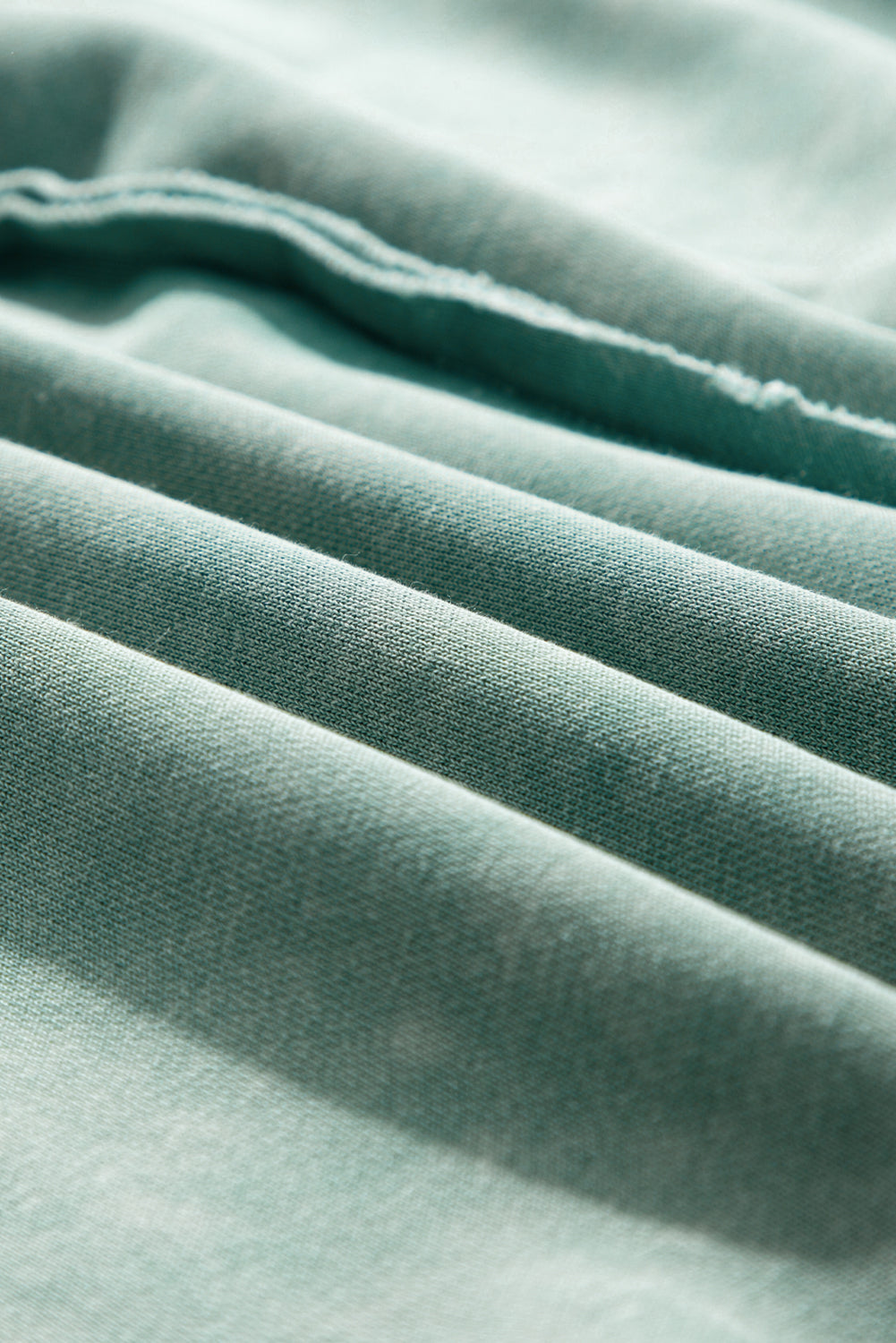 Mineral Blue Solid Waffle Knit Patchwork Raglan Sleeve Sweatshirt-Chaelisa's New Jammies
