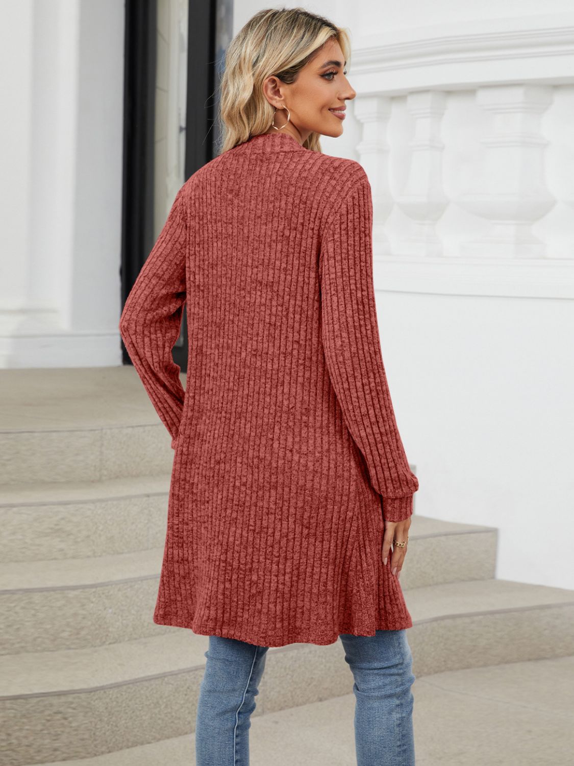Open Front Long Sleeve Cardigan-Chaelisa's New Jammies