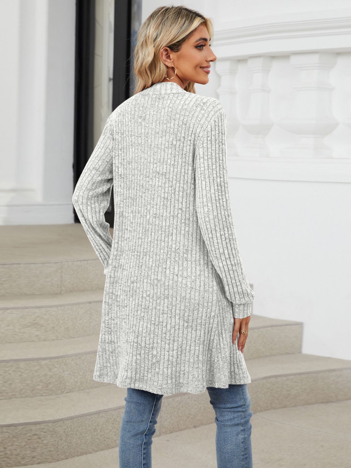 Open Front Long Sleeve Cardigan-Chaelisa's New Jammies