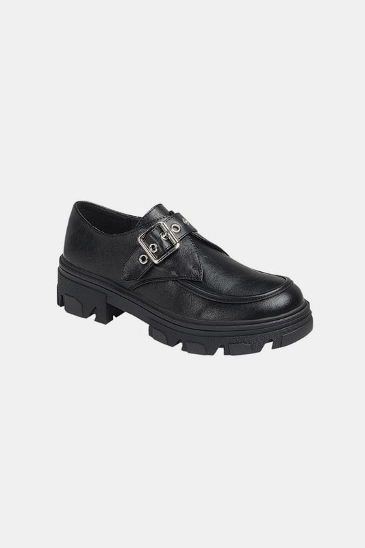 Forever Link Buckled Platform Lug Sole Loafers-Chaelisa's New Jammies