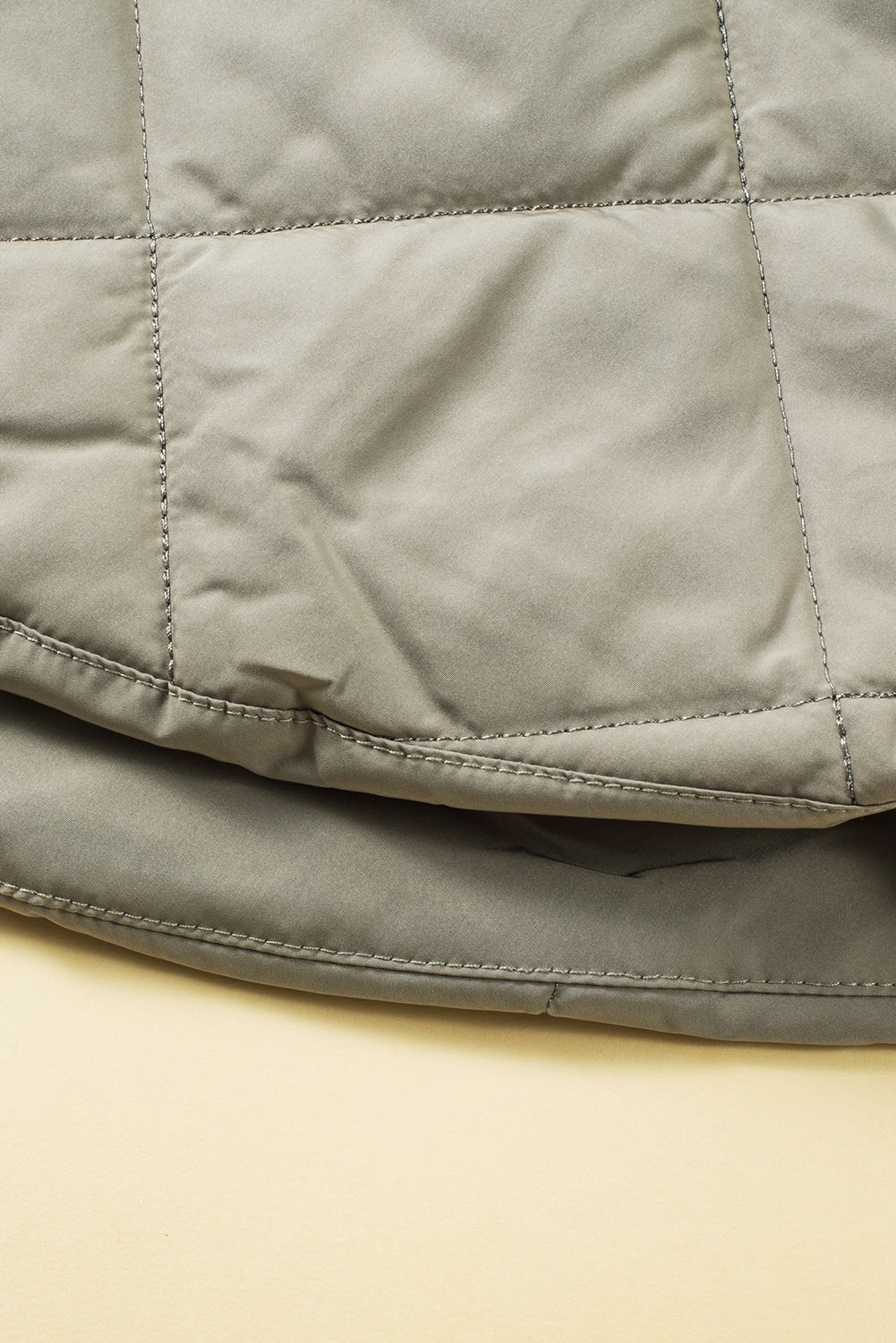 Grass Green Quilted Long Vest Jacket with Pockets-Chaelisa's New Jammies