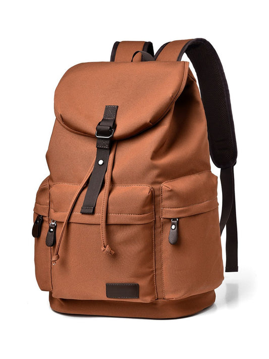 Multi Pockets Adjustable Strap Canvas Backpack Bag-Chaelisa's New Jammies