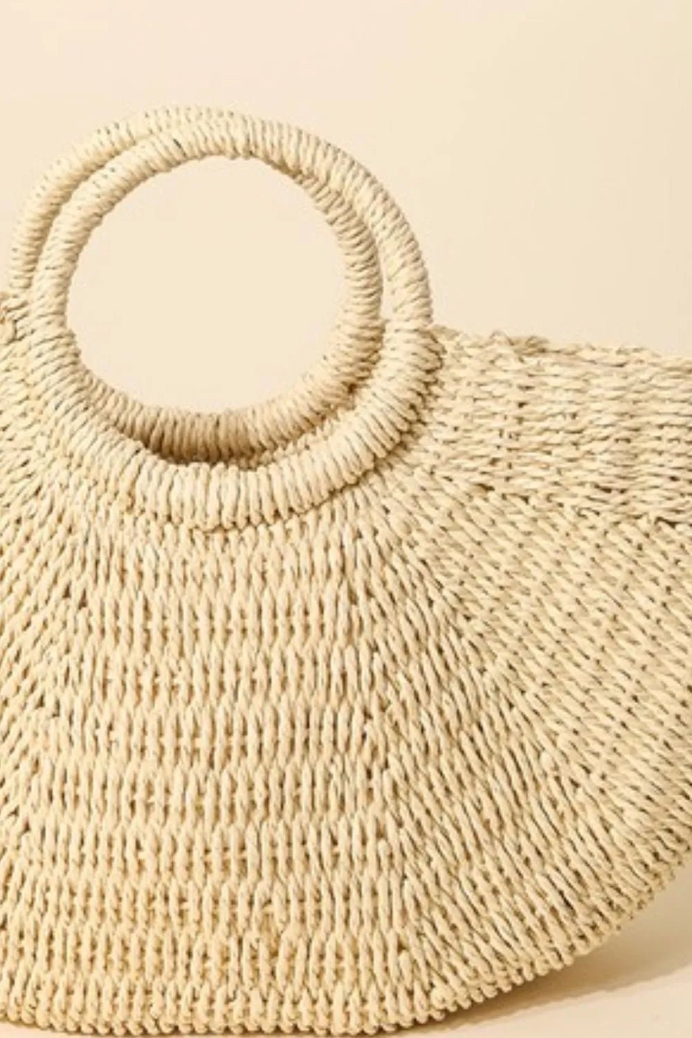 Fame Half Moon Straw Tote Bag - Chaelisa's New Jammies