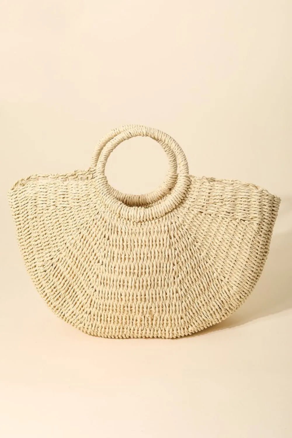Fame Half Moon Straw Tote Bag - Chaelisa's New Jammies