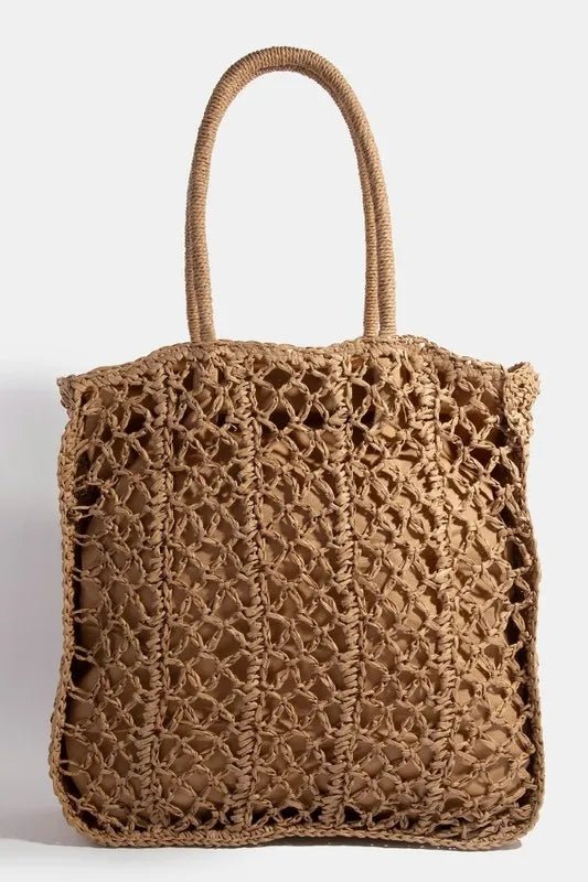 Fame Intricate Braided Tote Bag - Chaelisa's New Jammies