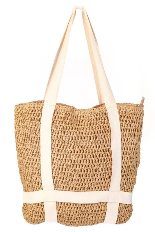 Fame Straw Braided Hat Carrier Tote Bag - Chaelisa's New Jammies